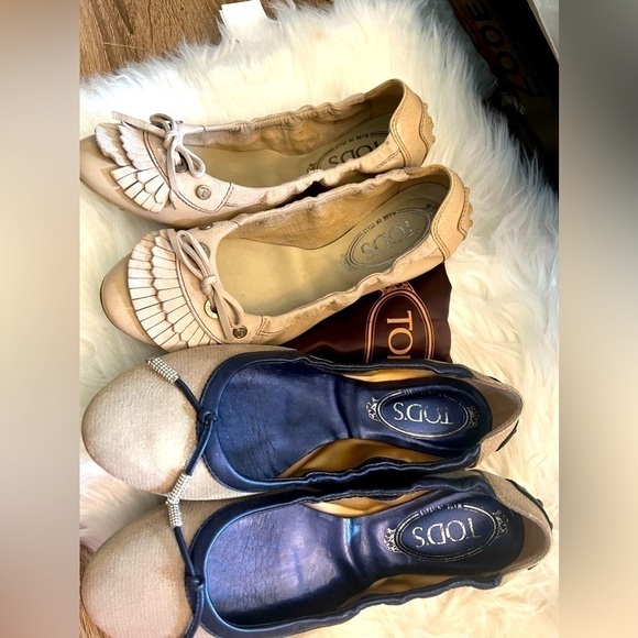 AUTHENTIC TODS ballet shoes bundle (sz 36 stamp) (read description!) - Picture 1 of 16
